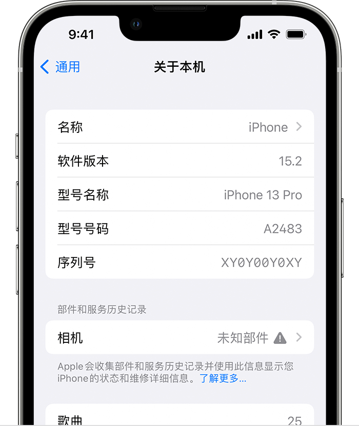 子洲苹果维修分享iPhone 出现提示相机“未知部件”是什么原因？ 