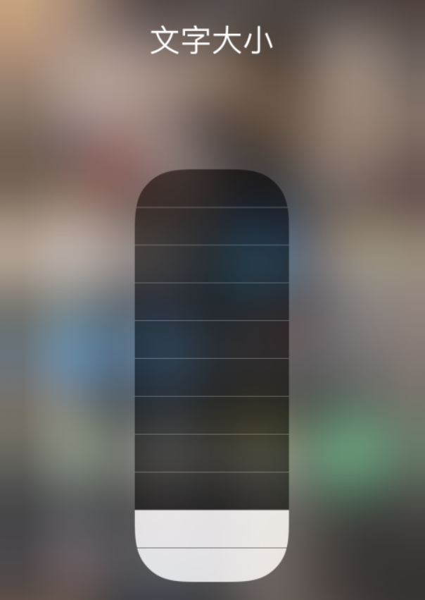 子洲苹果手机维修分享小技巧：在 iPhone 控制中心快速调节字体大小 