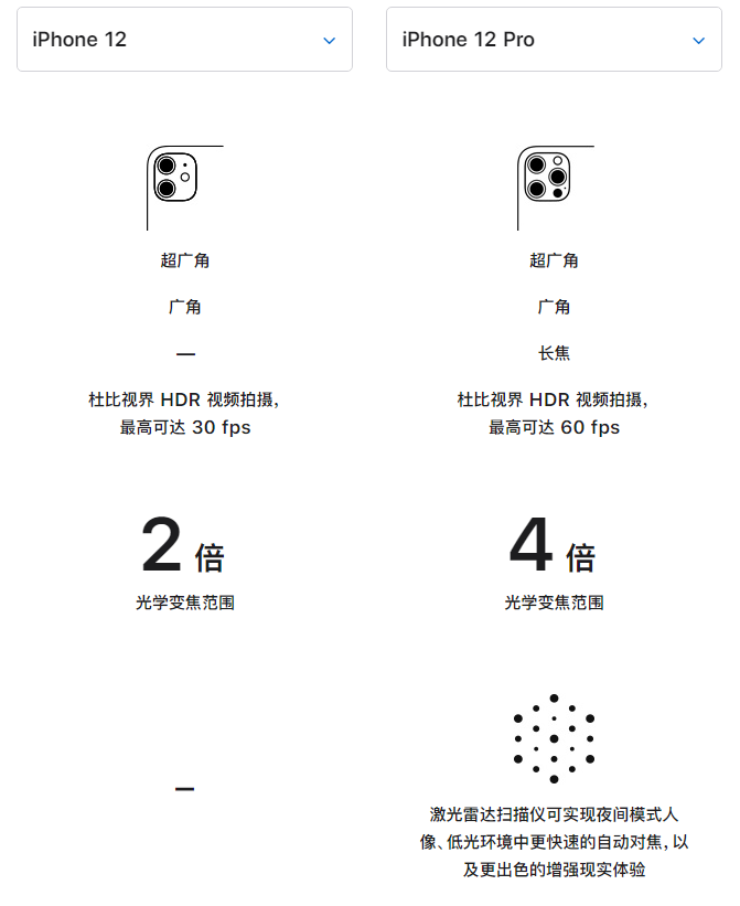 子洲苹果手机维修分享苹果 iPhone 12 与 iPhone 12 Pro 选哪款 